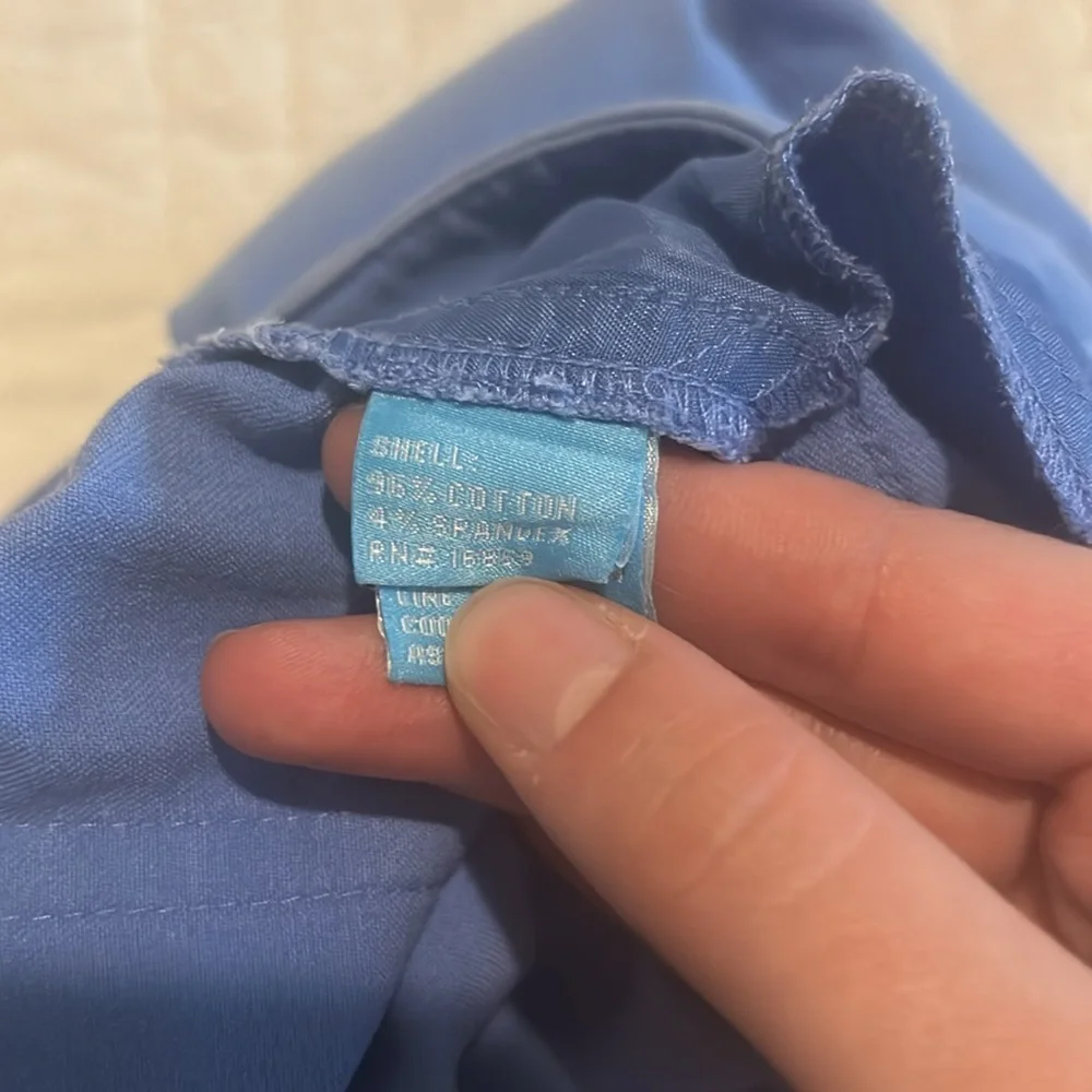 J. McLaughlin 5-Pocket Stretch Cotton Spandex Twill Straight Leg Pants Blue - Picture 9 of 11